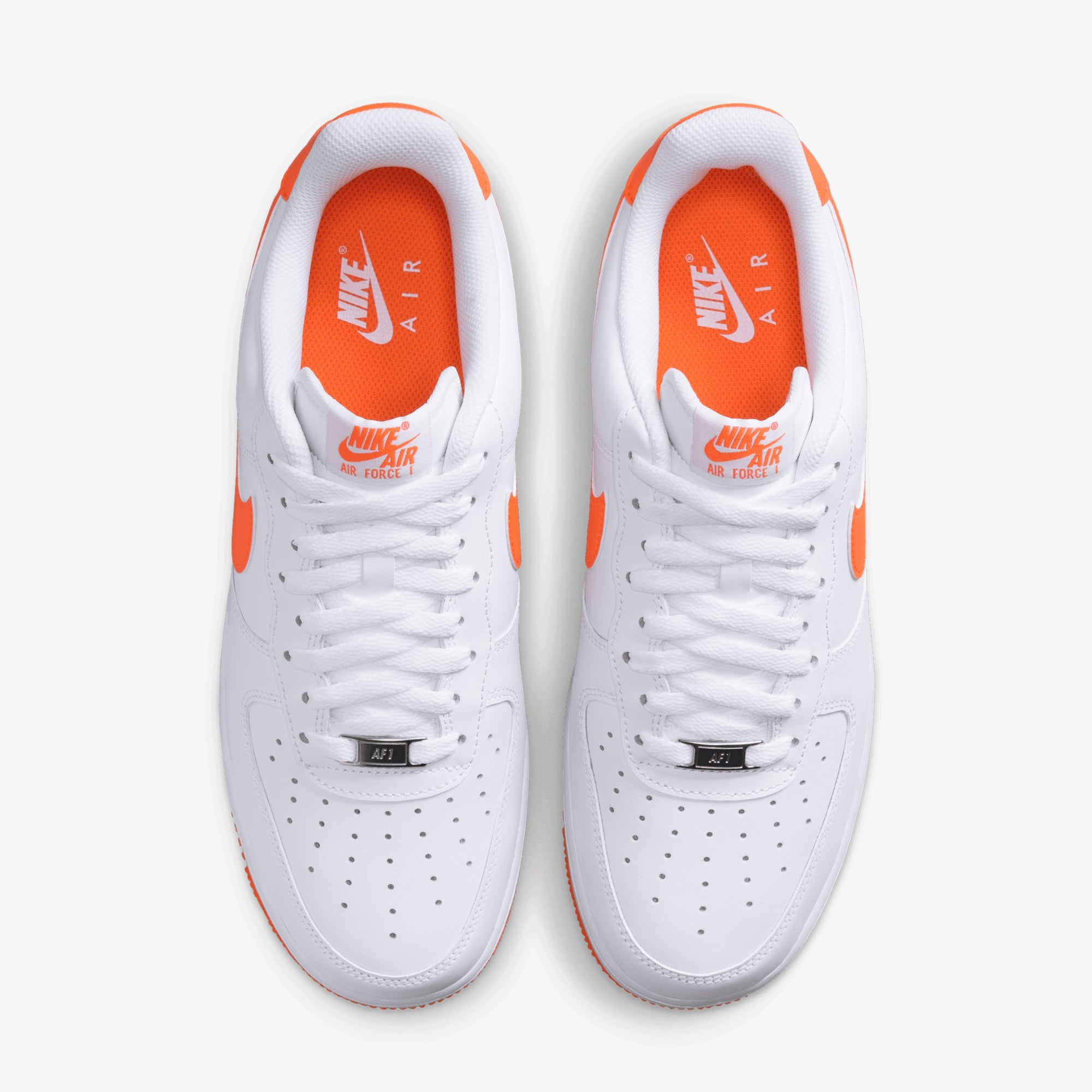 Nike | Air Force 1 '07 Lv8 { White/safety Orange-white - view 2