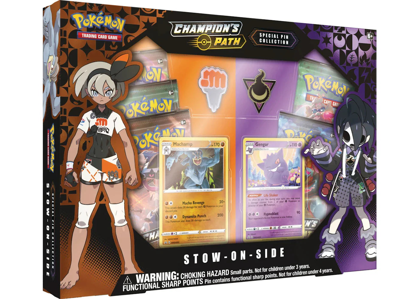 Pokémon 2020 Pokemon TCG Sword and Shield Champion's Path Special Pin Collection Stow-On-Side