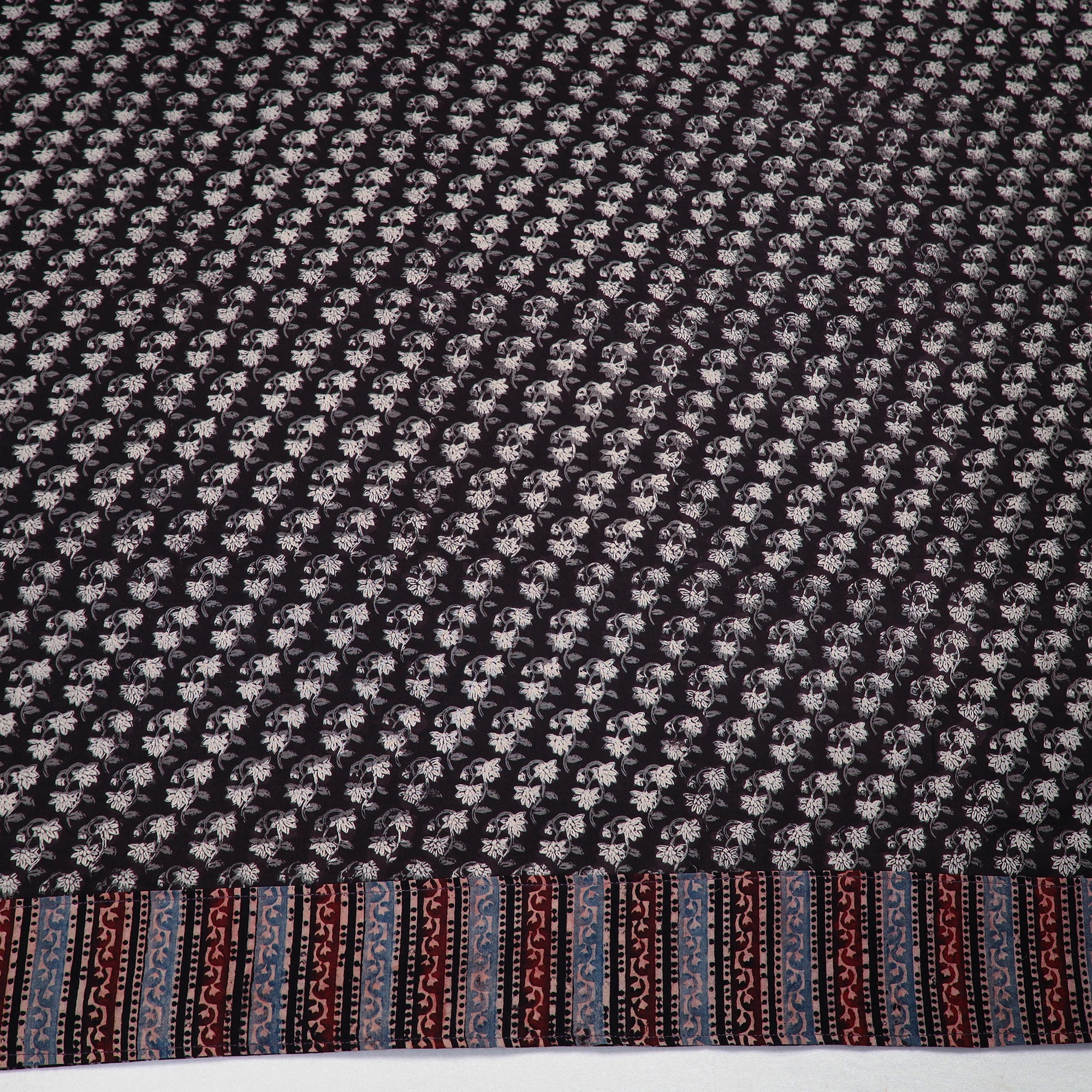 NOORI BAZAR Black - Block Printed Cotton Bagru Blouse Piece 27 - view 4