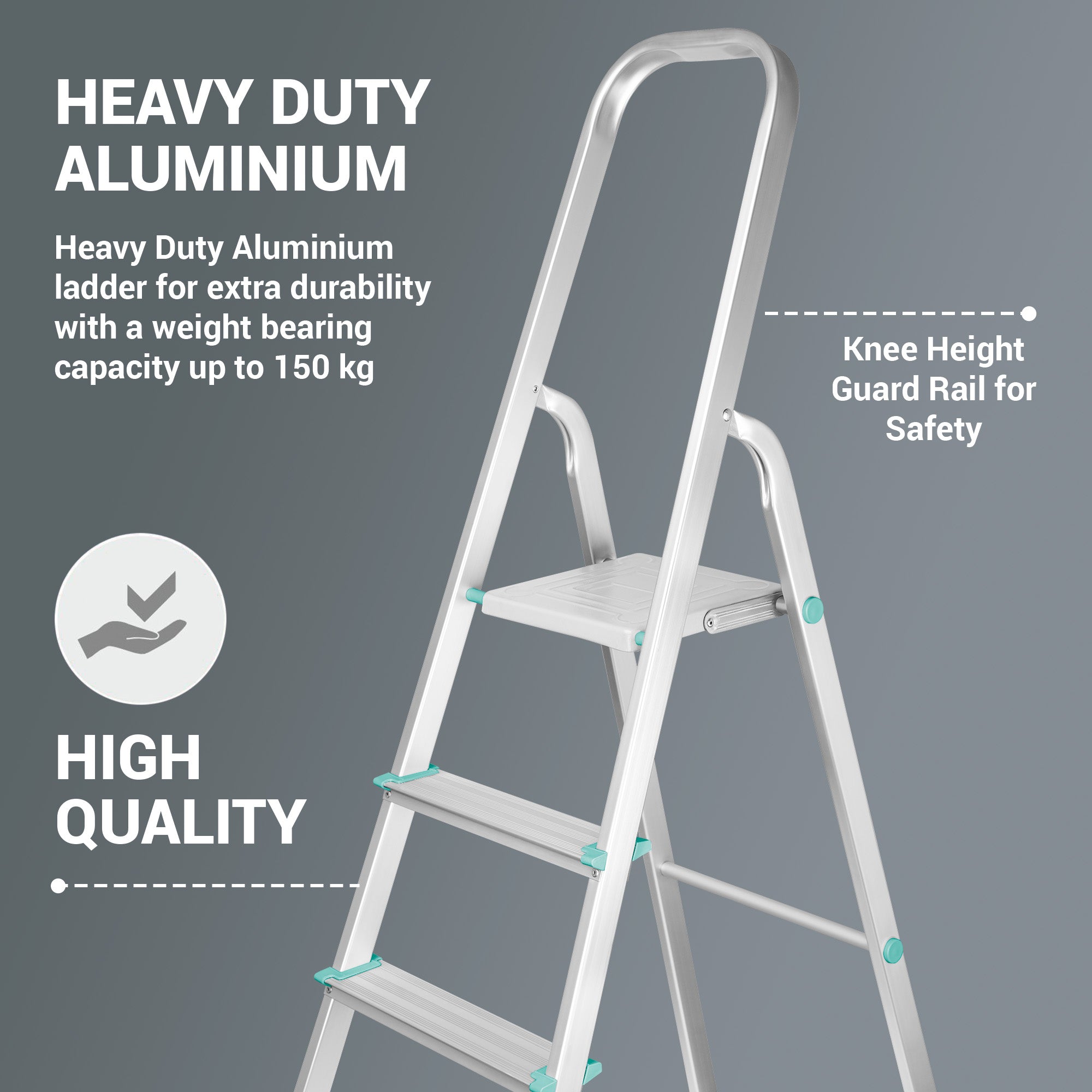 Foldable Aluminum Ladder (Milton) - view 2