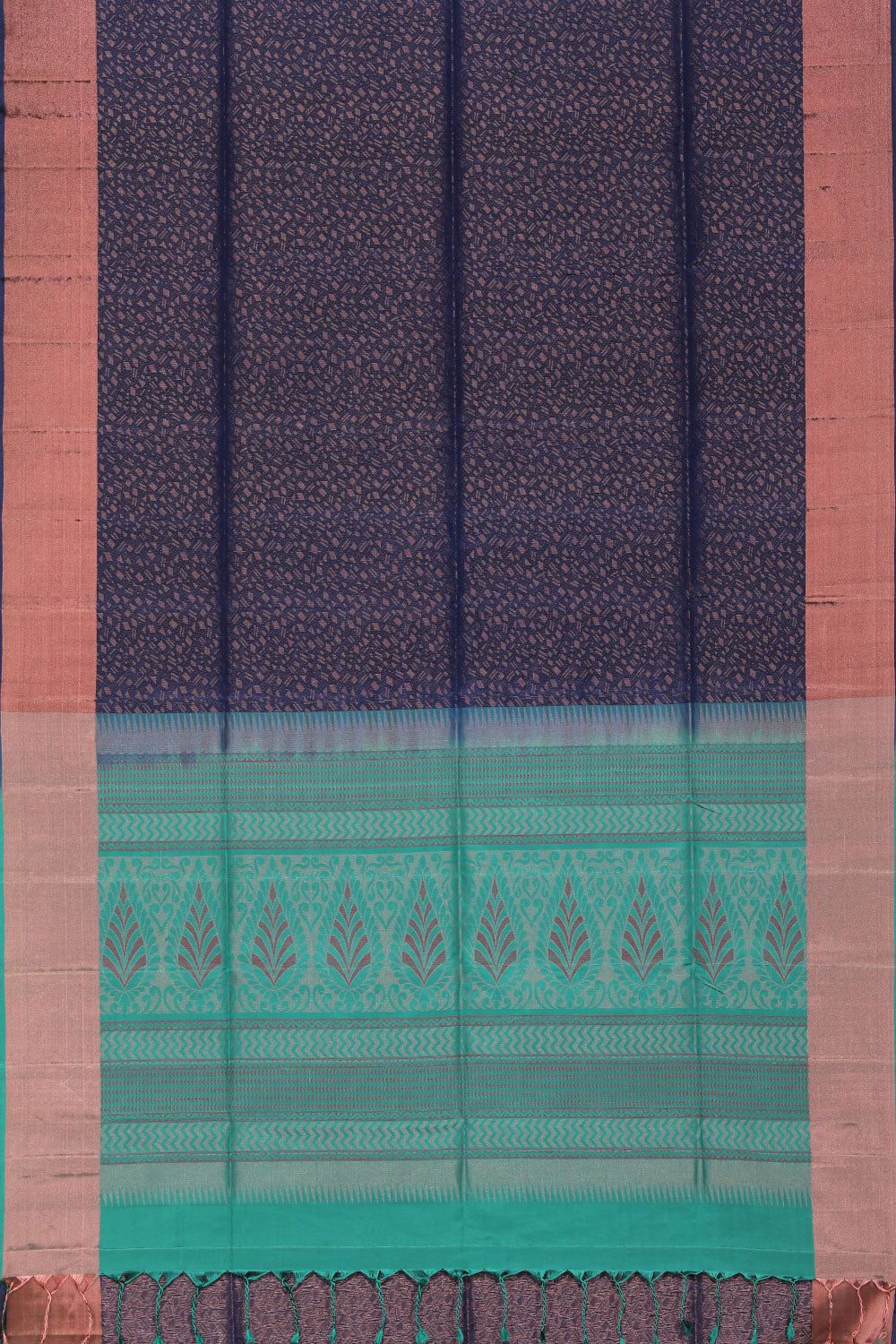 Kalanjali Gorgeous Navy Blue Saree – Women's - view 3