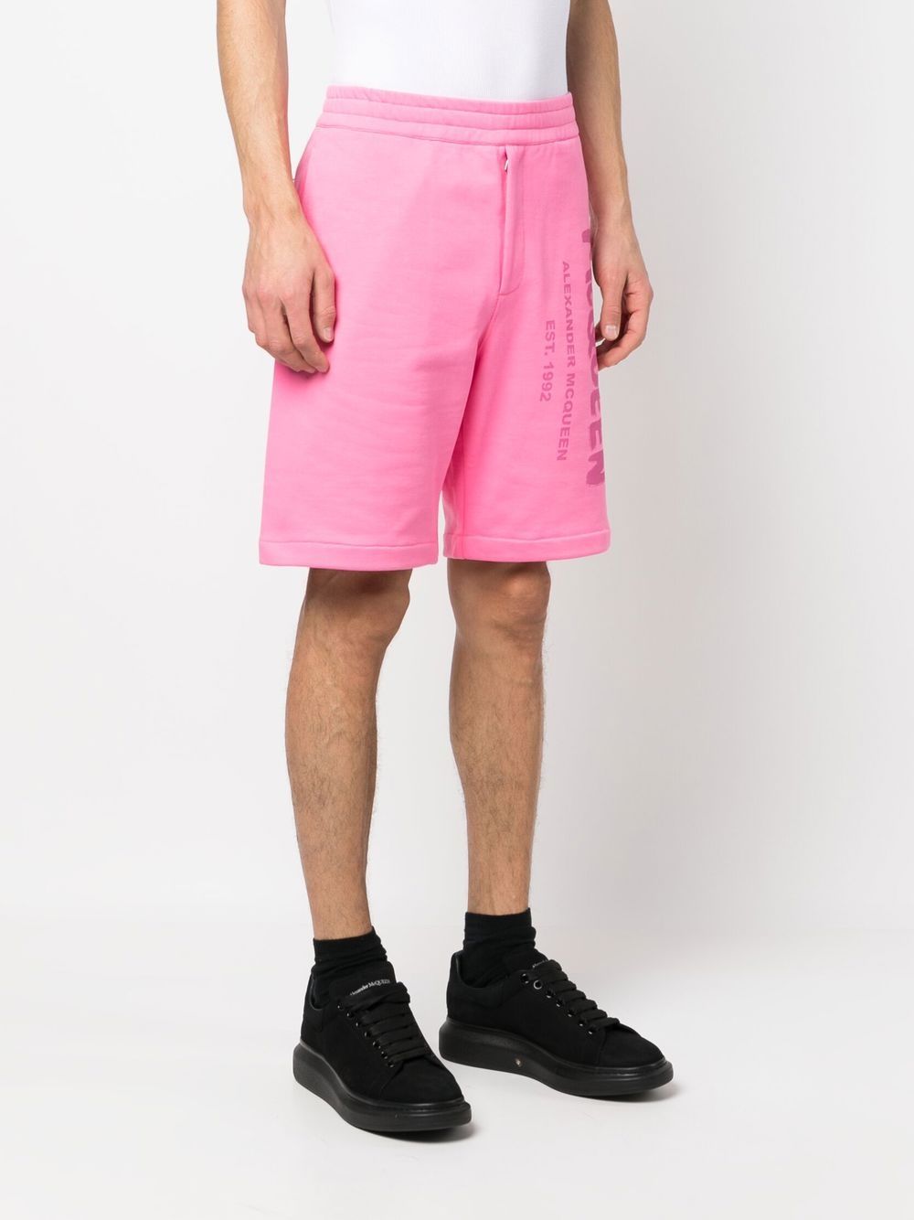 Alexander McQueen Graffiti-print Track Shorts - view 4
