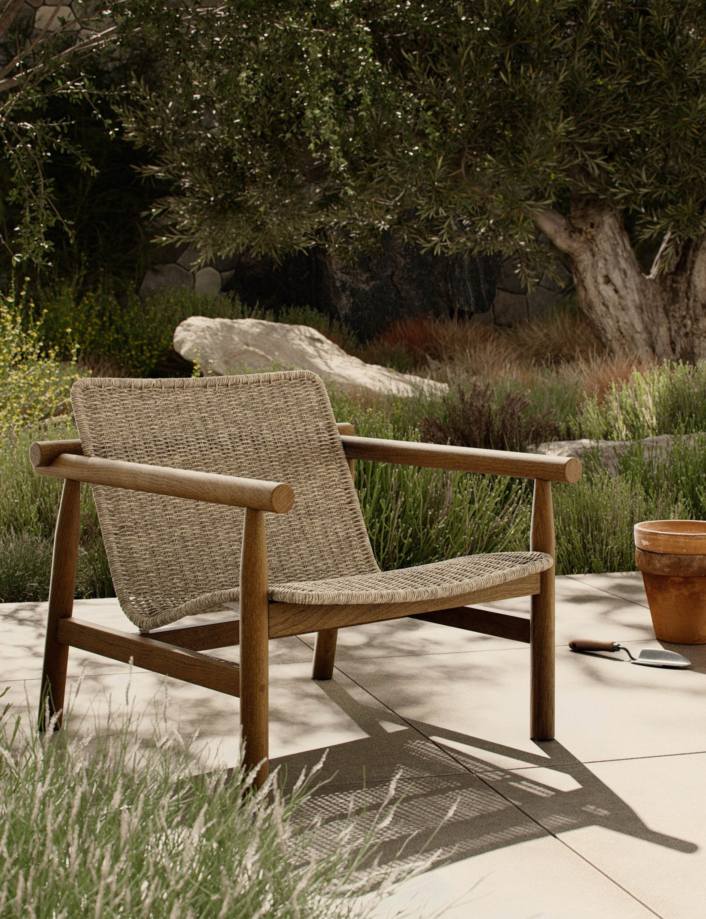 Lulu and Georgia Dume Indoor / Outdoor Accent Chair by Amber Lewis x Four Hands - view 2