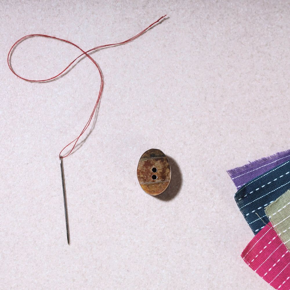 BUTTON BAAZ 1.5cm Handmade Sambhal Clothing Button (single piece)