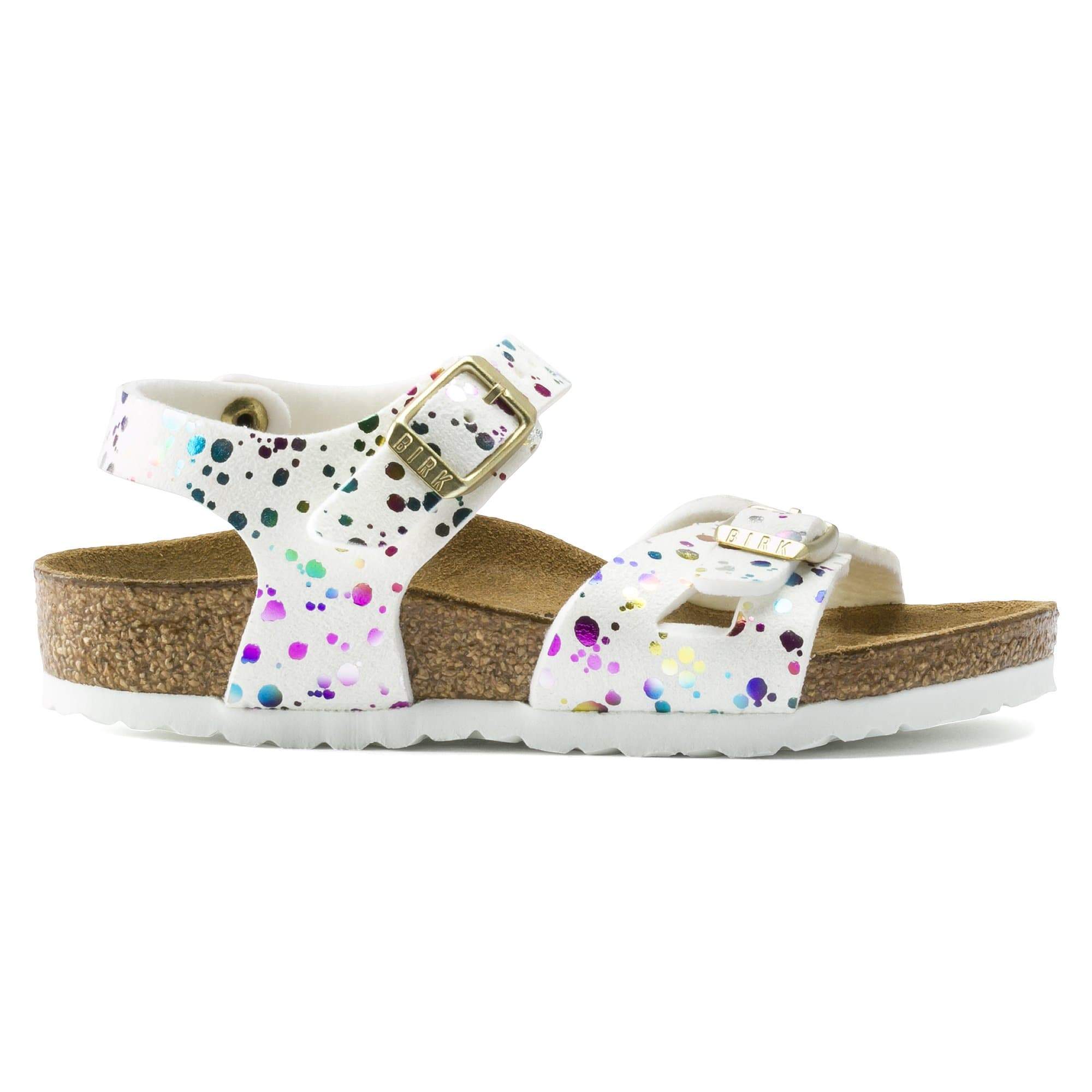 Birkenstock Rio Kids Synthetics – White White/Confetti - view 4