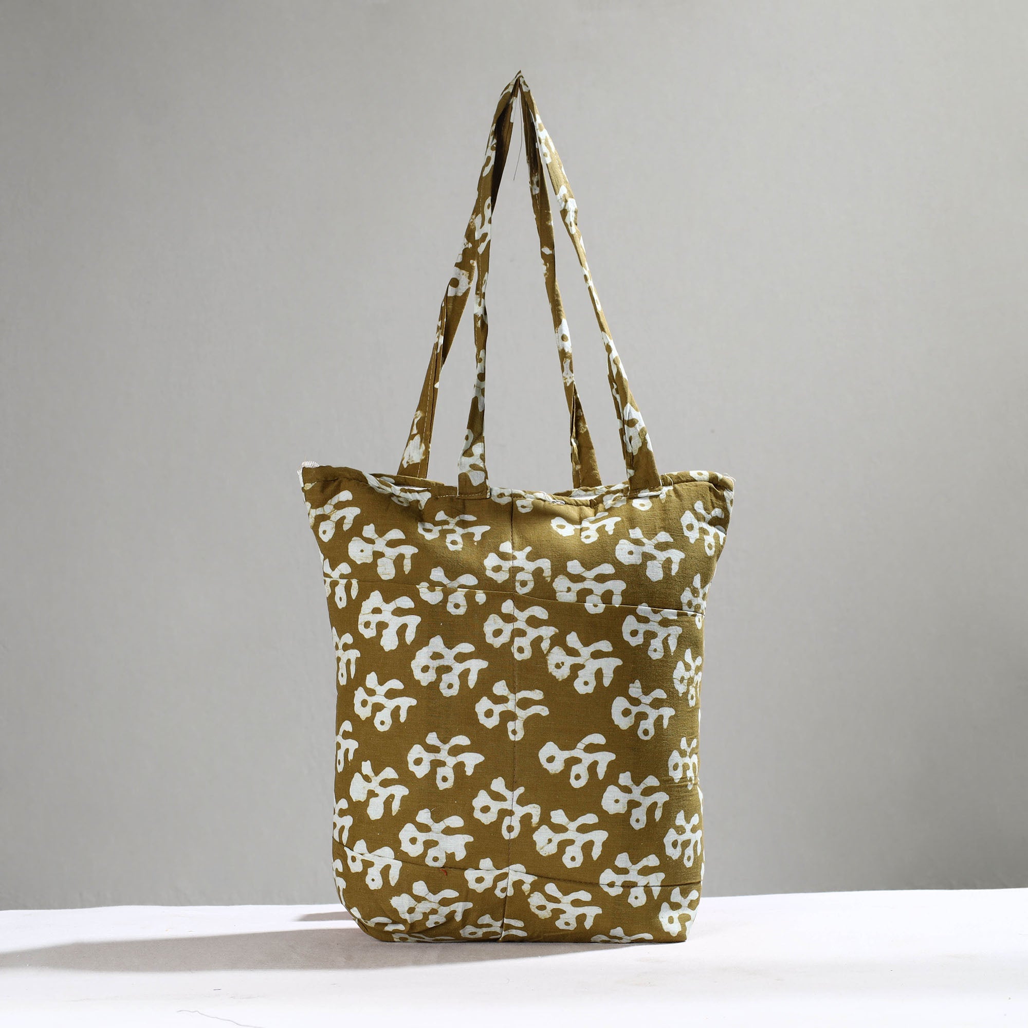 ITOKRI CRAFTS INITIATIVE Brown - Handcrafted Batik Printed Cotton Hand Bag 15