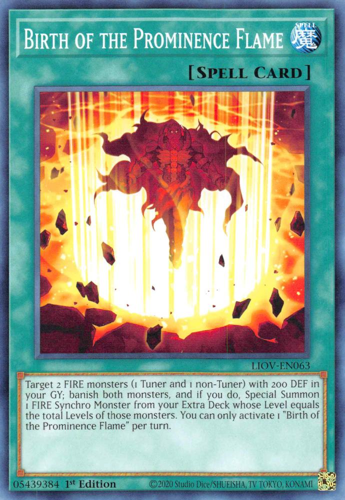 Yu-Gi-Oh! Birth of the Prominence Flame - LIOV-EN063 - Common - 1st Edition