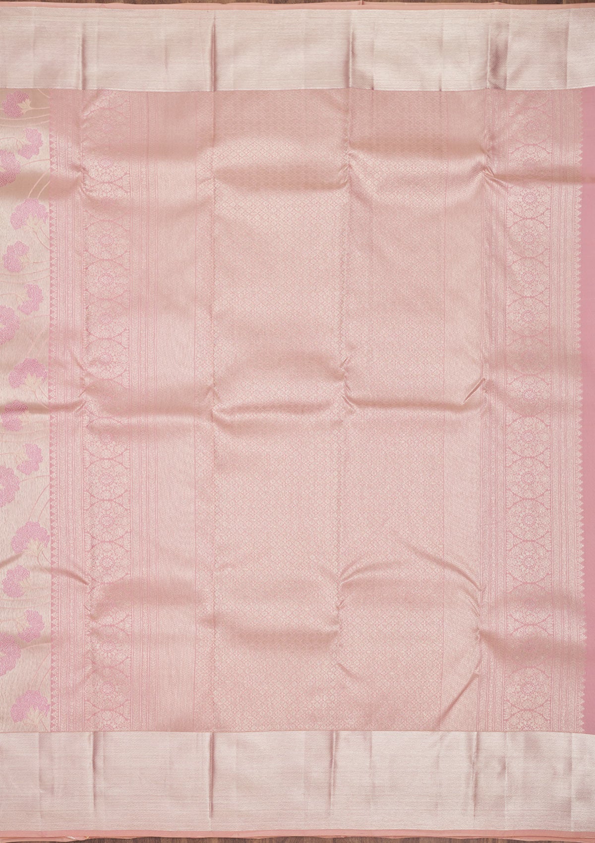 Koskii Pink Zariwork Pure Silk Saree – Women's - view 3
