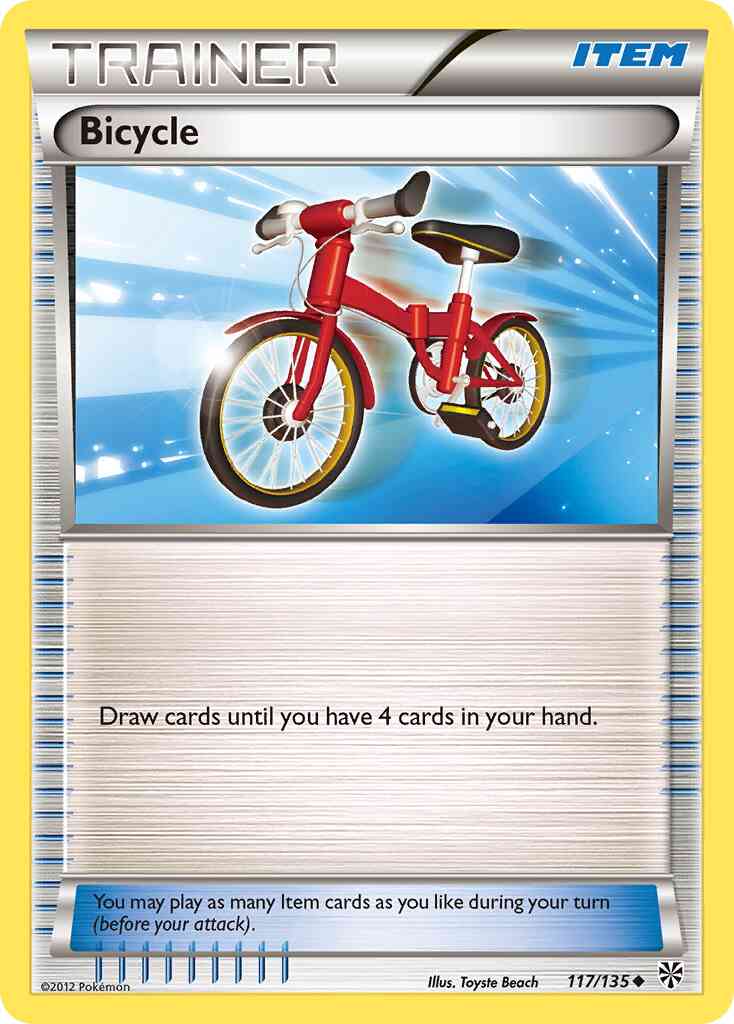 Uncommon bw8-117 reverse – Pokémon Bicycle - 117/135 - Uncommon [bw8-117] [Reverse Holo]