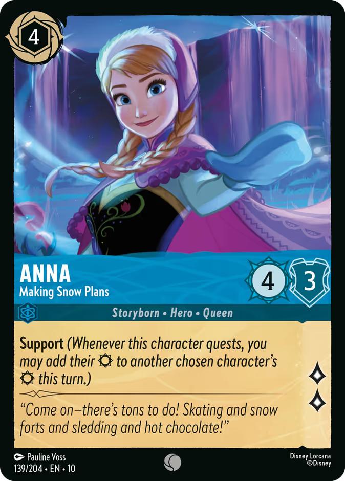Lorcana Anna - Making Snow Plans - 139/204 [Whispers in the Well] [Non-Foil]
