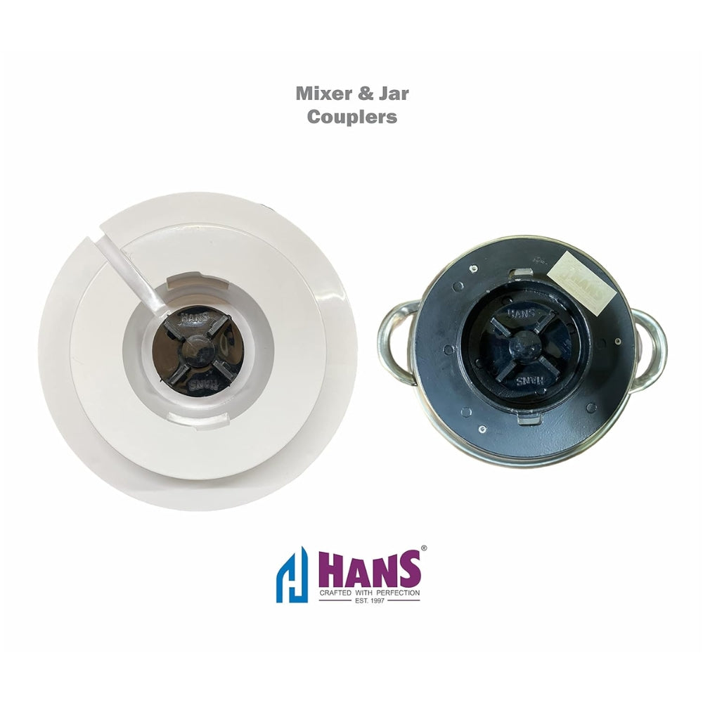 HANS Dominar 1400 Watts 2 HP Commercial Mixer Grinder, 100% Copper Motor, 2.5 litre And 1 Litre Stainless Steel Jars, Heavy Duty | White - view 6