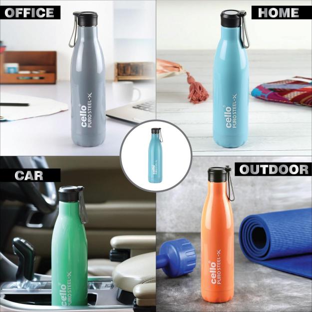 Cello Puro Steel-X Neo 900 Water Bottle, 720ml - view 45