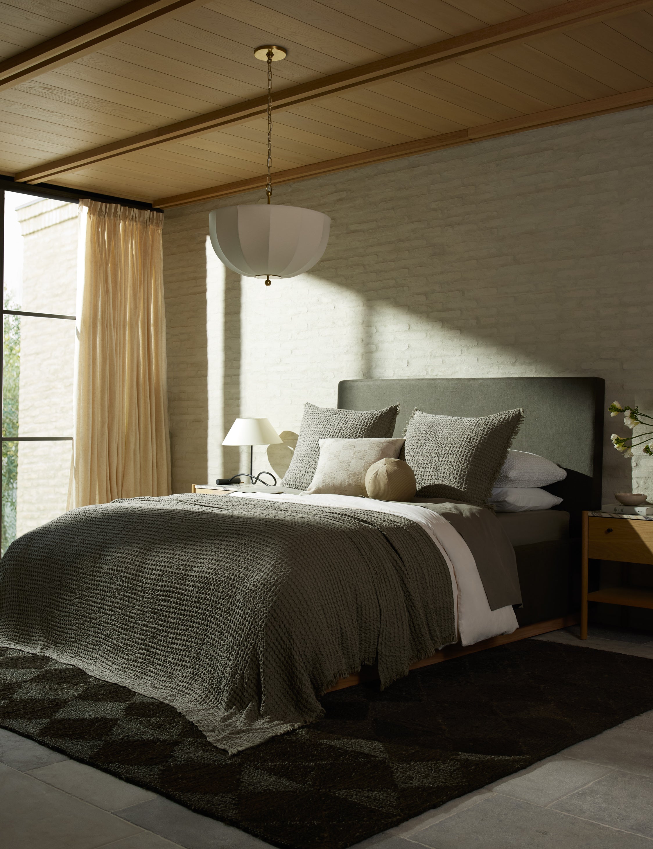 Lulu and Georgia Lenora Textured Cotton Linen Sham - view 20