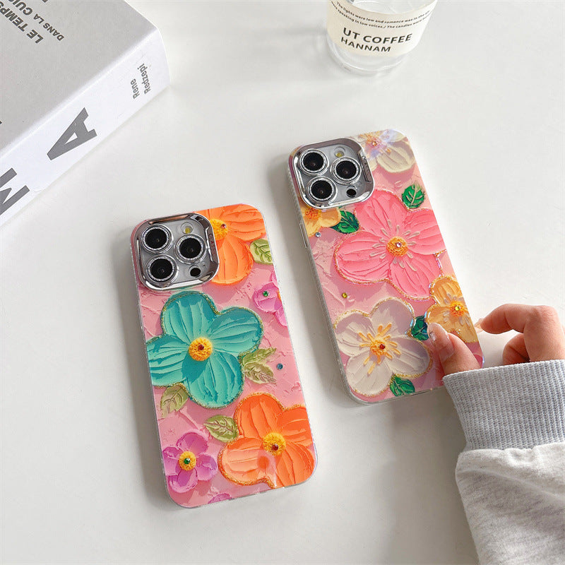 Peeperly Fantasy Rhinestone Oil Painting Floral Case - view 3