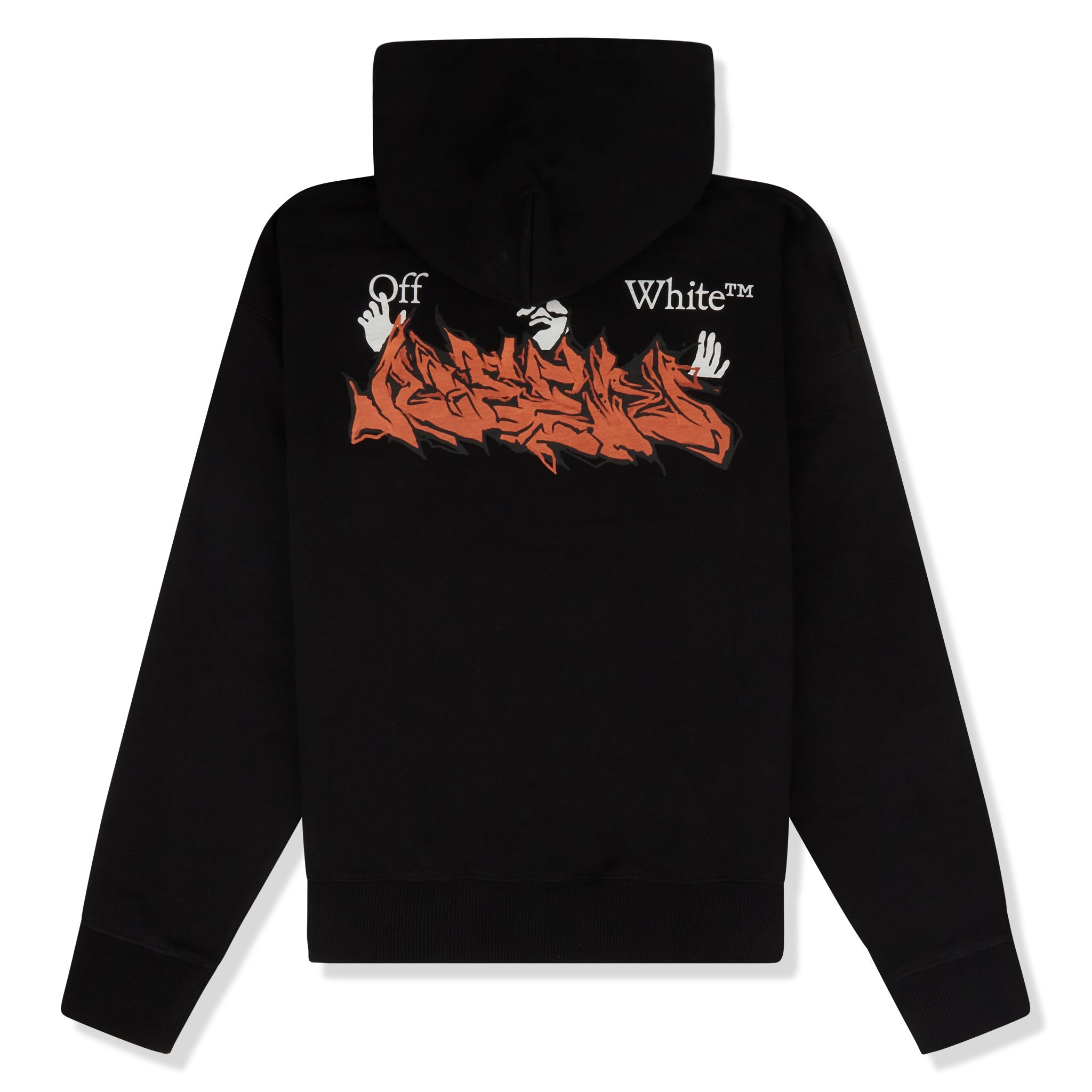 Off-White Marker Graffiti Spray Black Hoodie - view 2