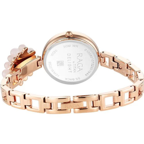 Titan Raga Delight Mother Of Pearl Dial Analog Metal Strap Watch for Women 30mm 95201WM01 - view 4