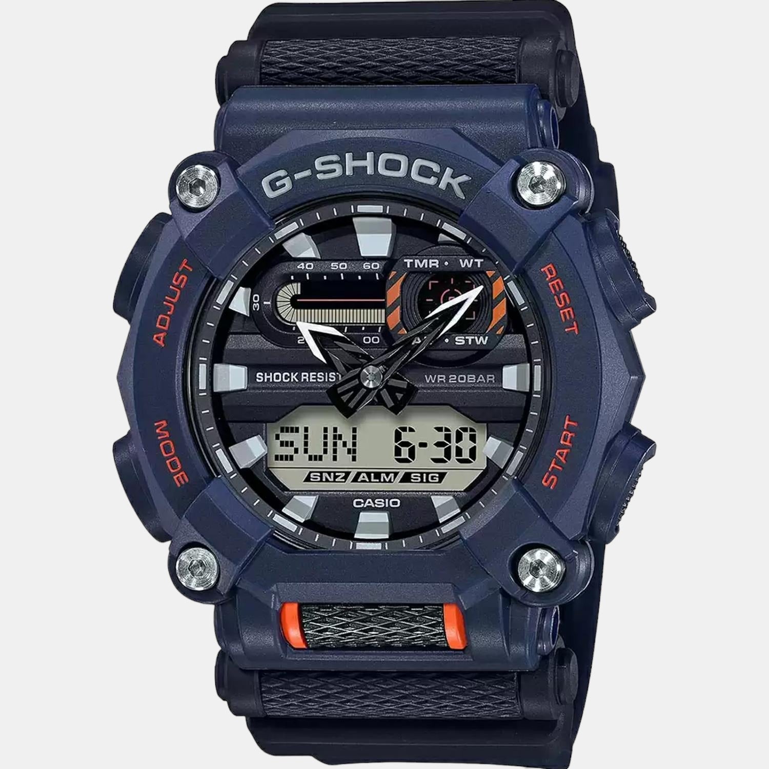 Casio G-Shock Men Quartz Blue Dial Analog-Digital Resin Watch G1058 - view 2