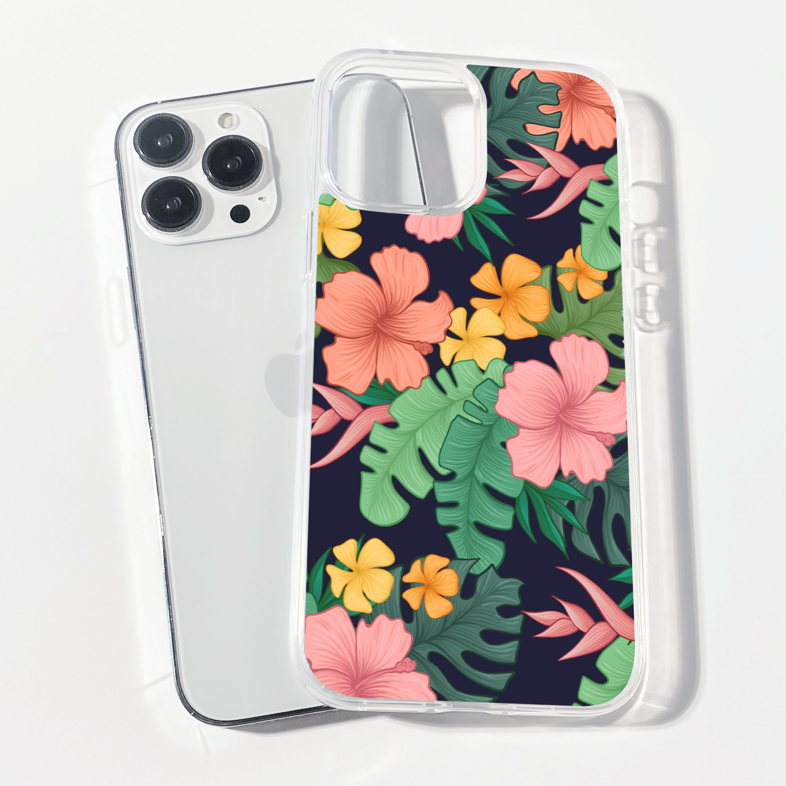 Casebasket Salty Bloom Clear Silicone Phone Cover
