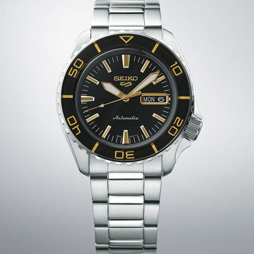 Seiko 5 Sports Black Dial Men 42.5mm SRPK99K1 - view 2