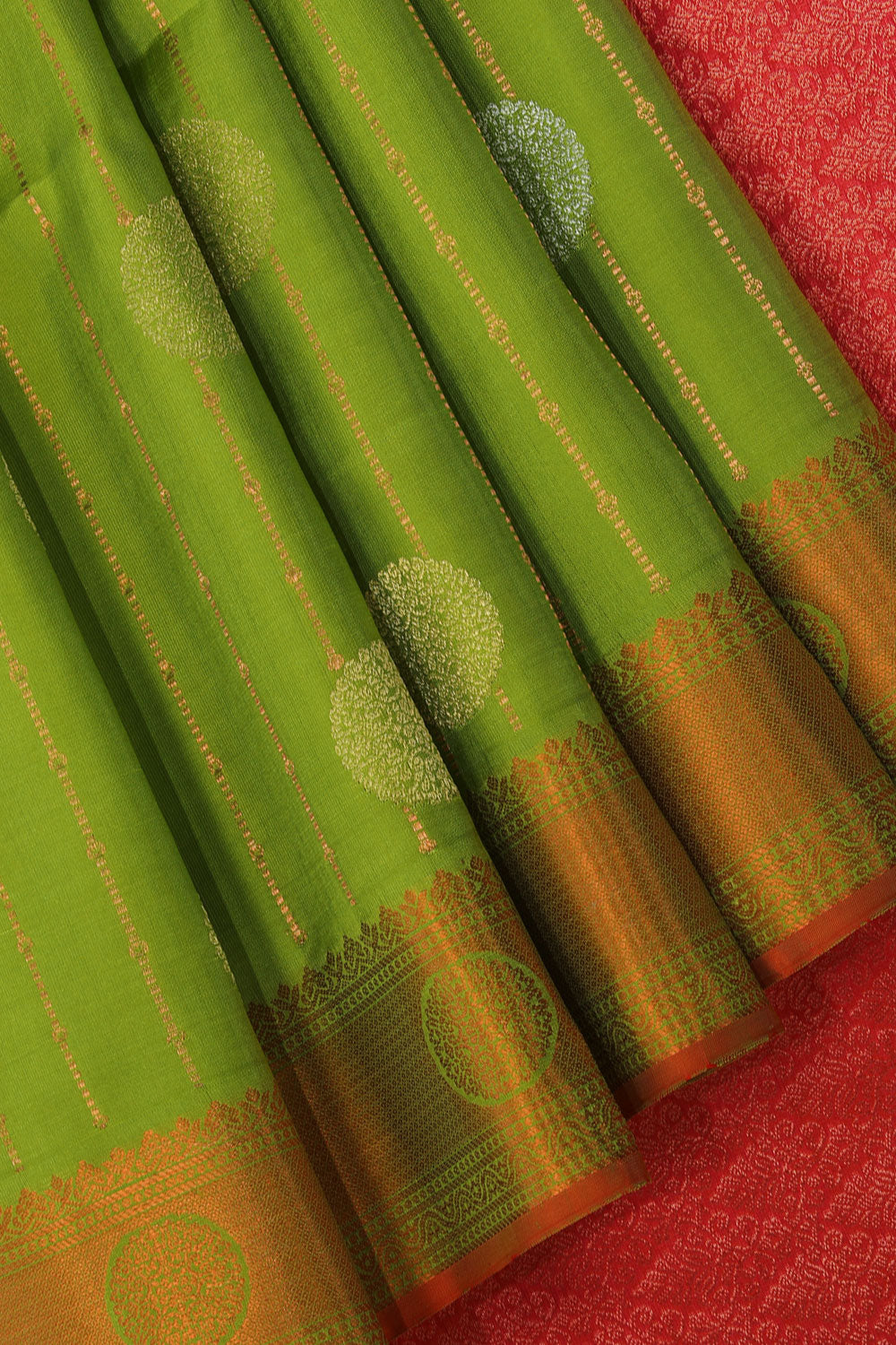 Kalanjali Gorgeous Green Saree – Women's - view 2