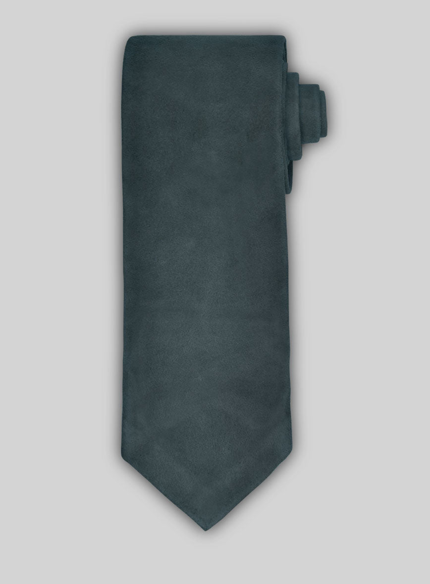 StudioSuits Blue Suede Leather Tie - view 2