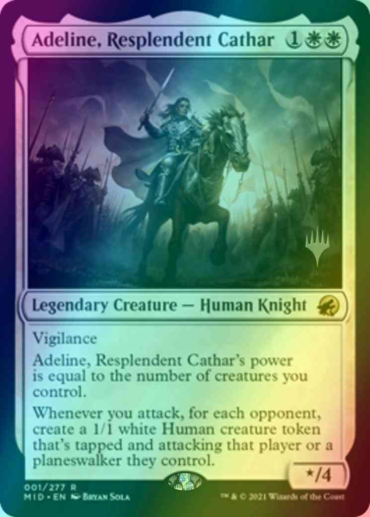Adeline resplendent cathar – Magic Adeline, Resplendent Cathar [Promo Pack] [1p] [Innistrad: Midnight Hunt Promos] [Foil]