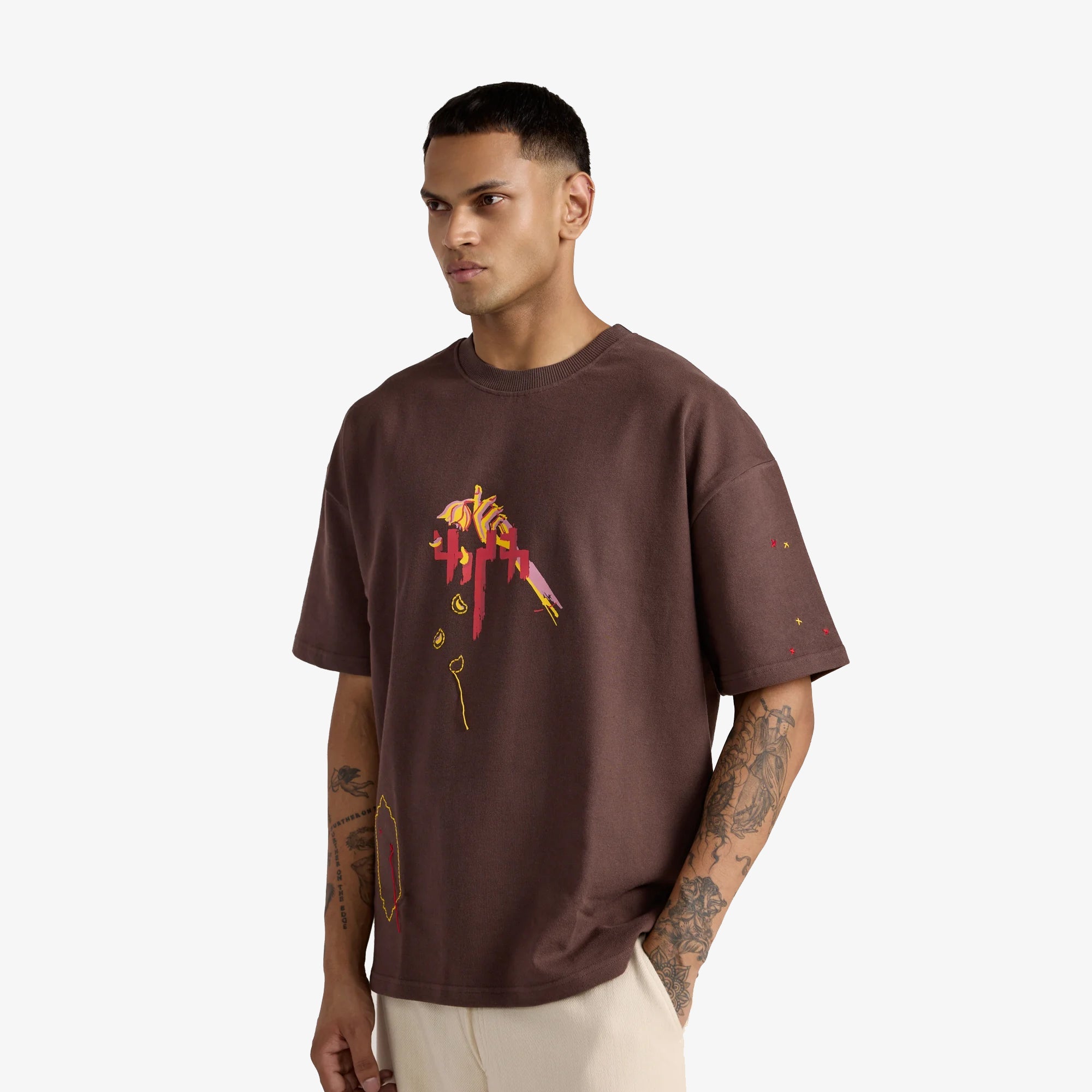 F A R A K | Mehboob' Tee { Brown - view 3