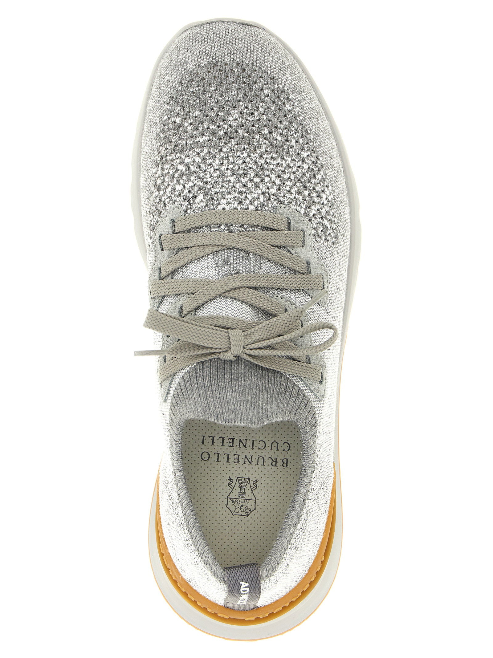 Brunello Cucinelli Knitted Sneakers – 89% co, 10% pa, 1% ea - view 4