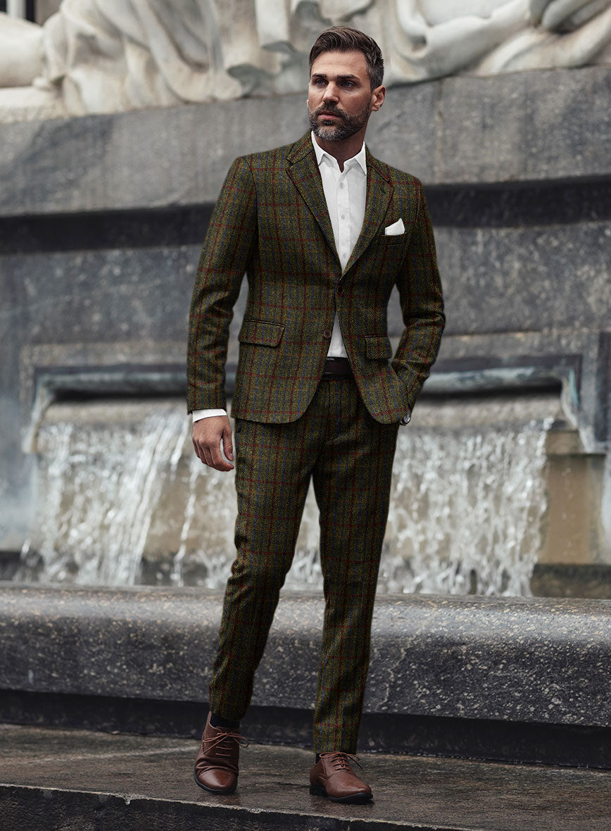 StudioSuits Harris Tweed Green Check Suit - view 2