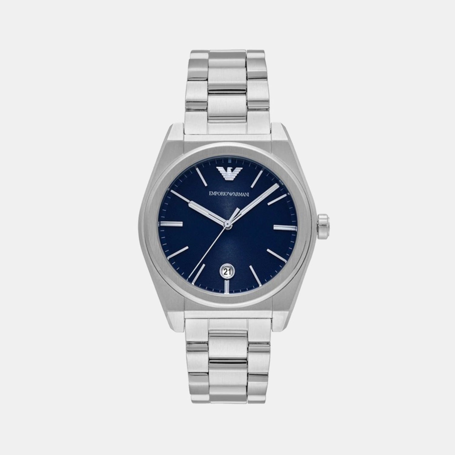 Emporio Armani Federico Men Quartz Blue Dial Analog Stainless Steel Watch AR11620
