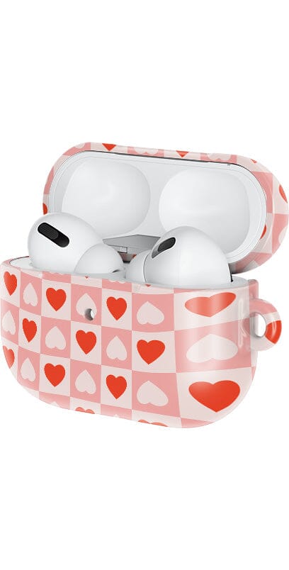 Casetry King of My Heart | Checkered Hearts AirPods Case - view 7