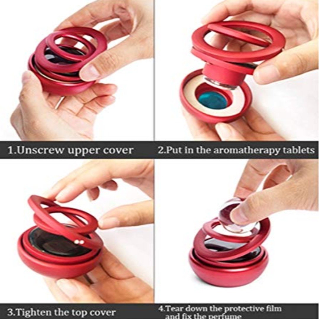 MIllion Cases Double Ring Auto Rotating Car Air Freshener - view 15