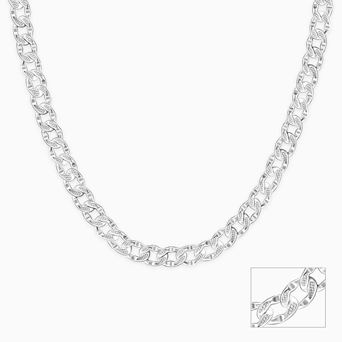 GIVA Jewellery Silver Bravura Chain for Him