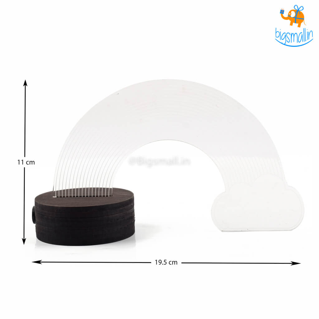 India Vibes 3D Rainbow & Cloud Hologram Lamp - view 5