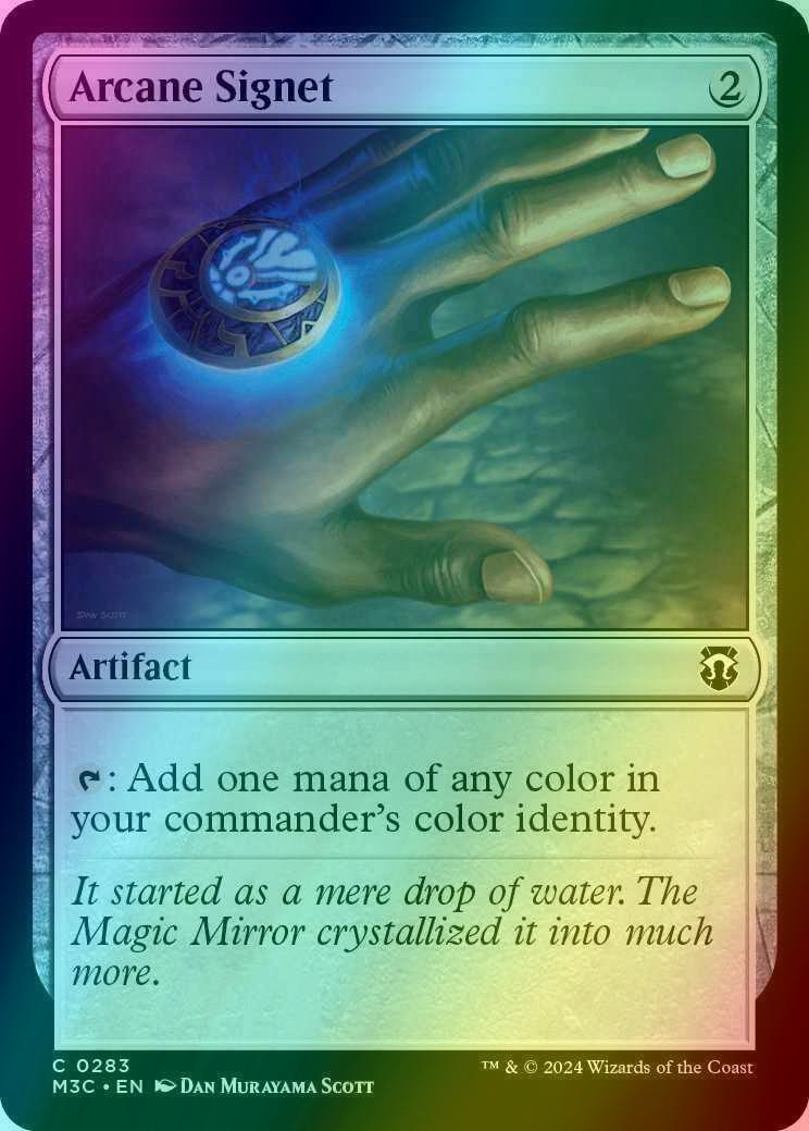 Arcane signet 283 – Magic Arcane Signet [283] [Modern Horizons 3: Commander] [Ripple Foil]