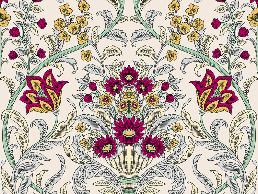 Spaces India Ornate Jazzy - Red 100% Cotton Queen Fitted Sheet - Moments By Welspun - view 6