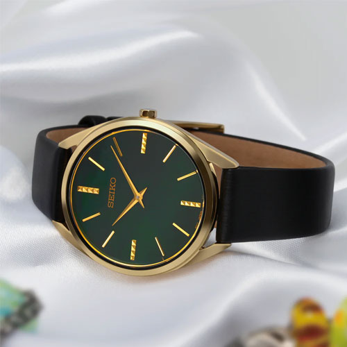 Seiko Dress Green Mother-Of-Pearl Dial Women 32mm - view 2