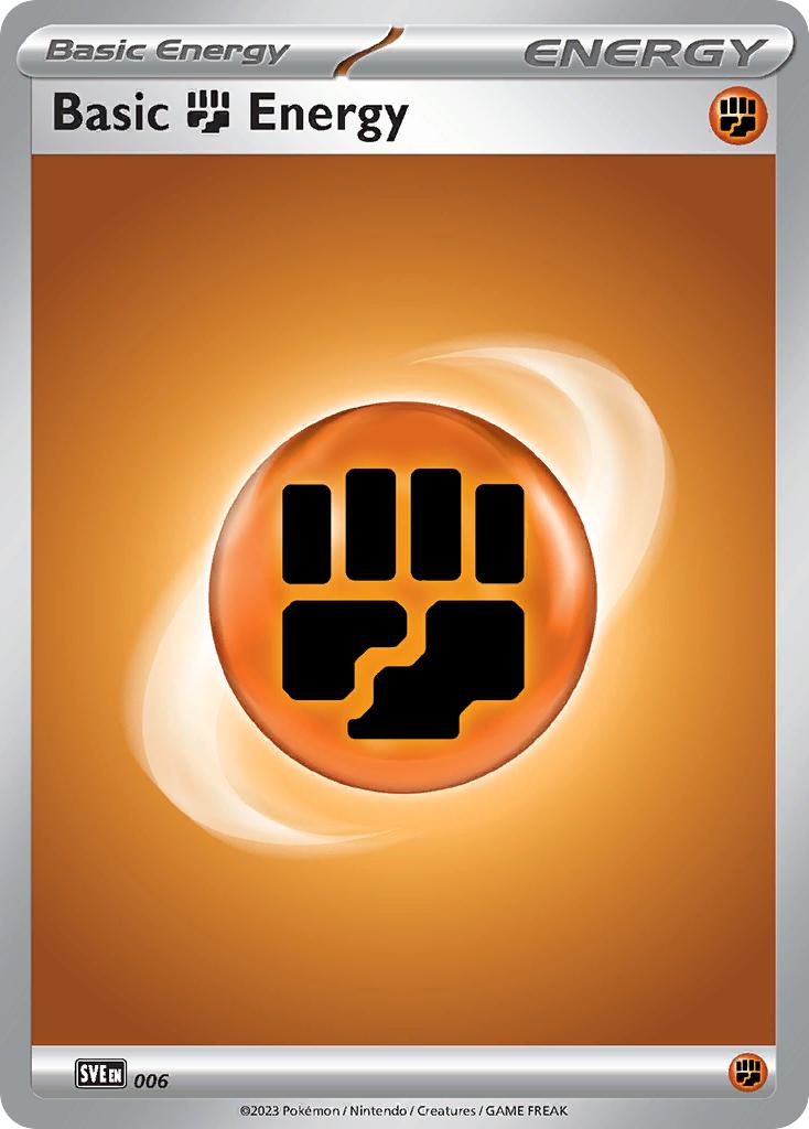 Pokémon Basic Fighting Energy - 006 - Common [sve-006] [Non-Holo]