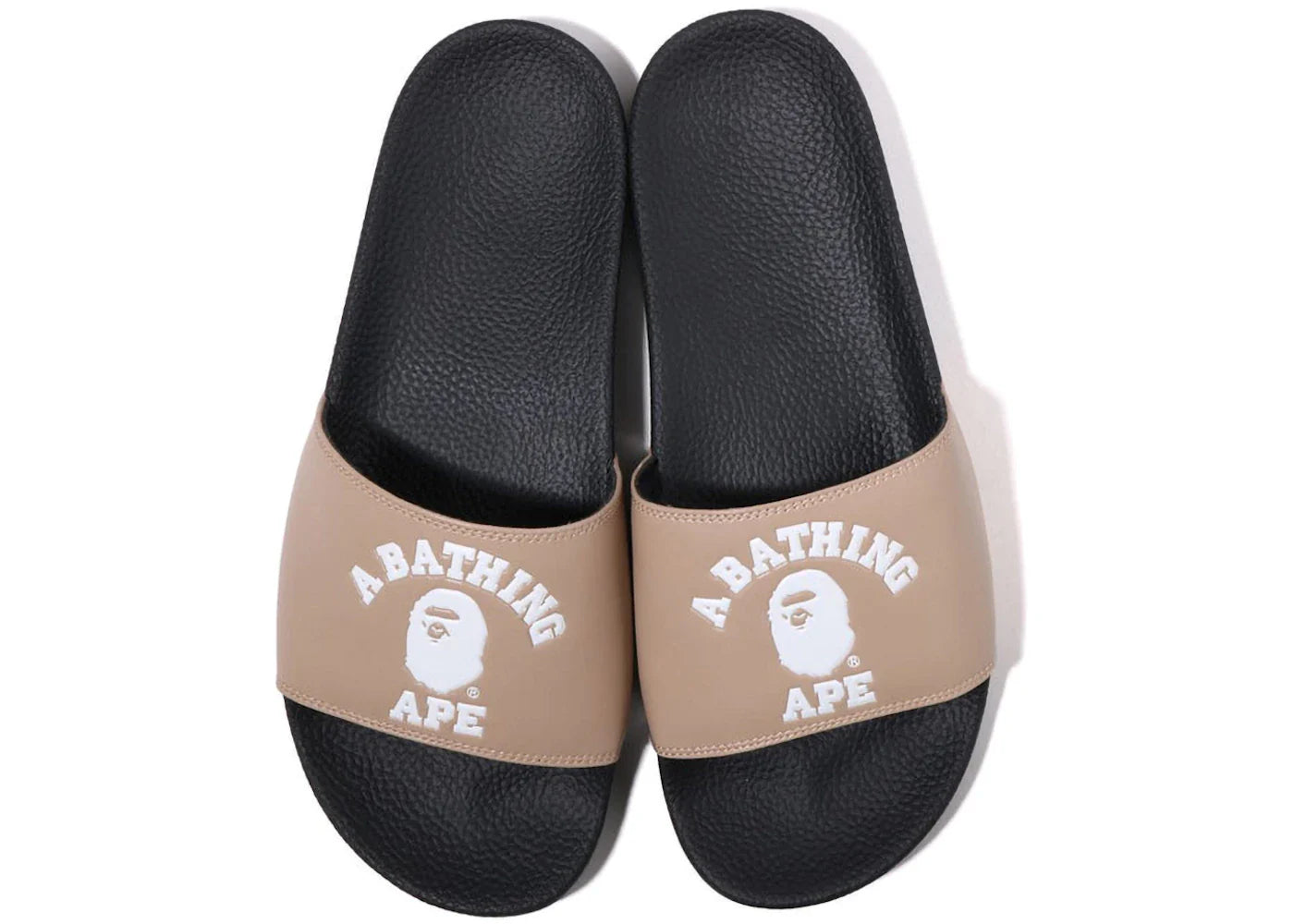 Bape A Bathing Ape College Slide Sandal Online Exclusive Beige (2022)