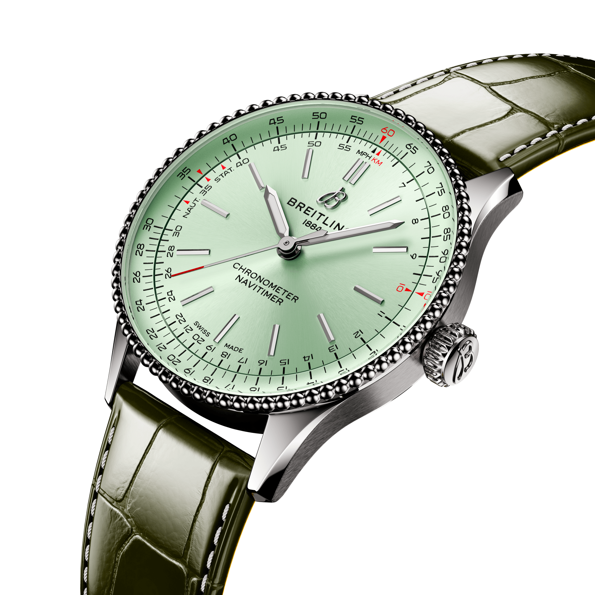 Breitling Navitimer Automatic Mint Green Dial Unisex 36 MM Watch - view 4