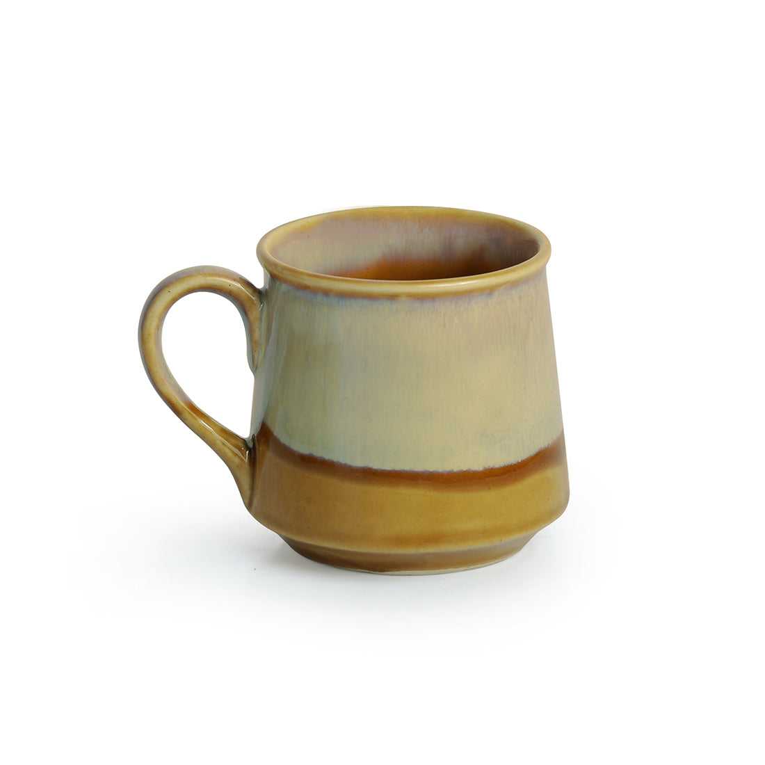 EXCLUSIVELANE 'Silver Gold Dusk' Tea & Coffee Cups Dual-Glazed Studio Pottery In Ceramic (Set Of 6) - view 3