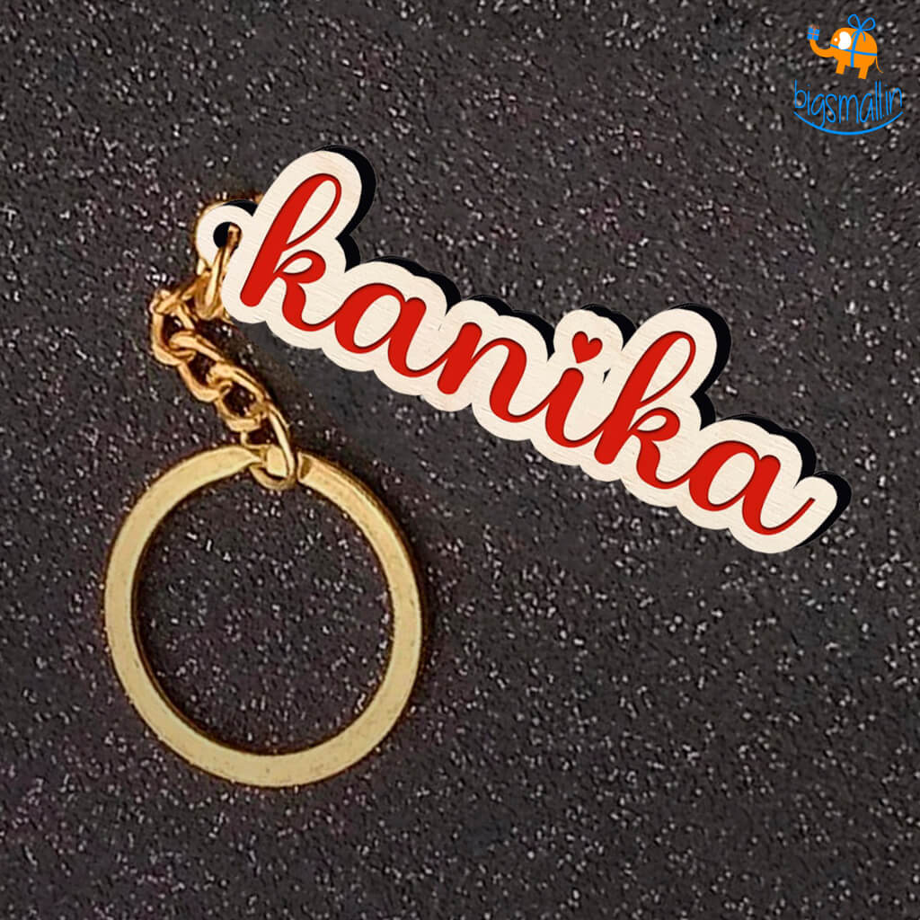 Chitra Chaya Personalized Wooden Keychain | COD Not Available - view 7
