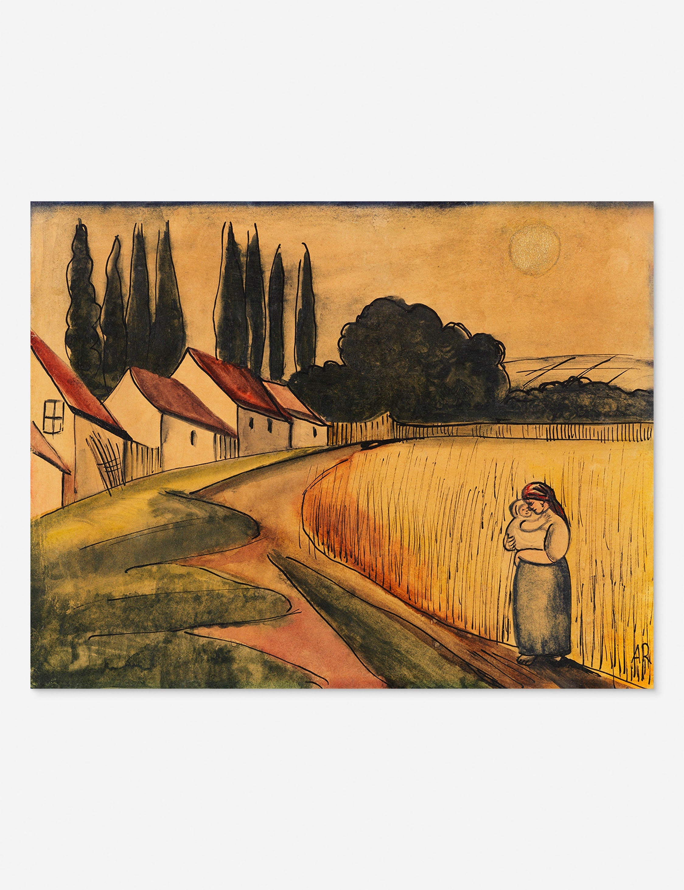 Lulu and Georgia Bäuerin mit Kind (Farmer's Wife with Child) Print by Anita Rée