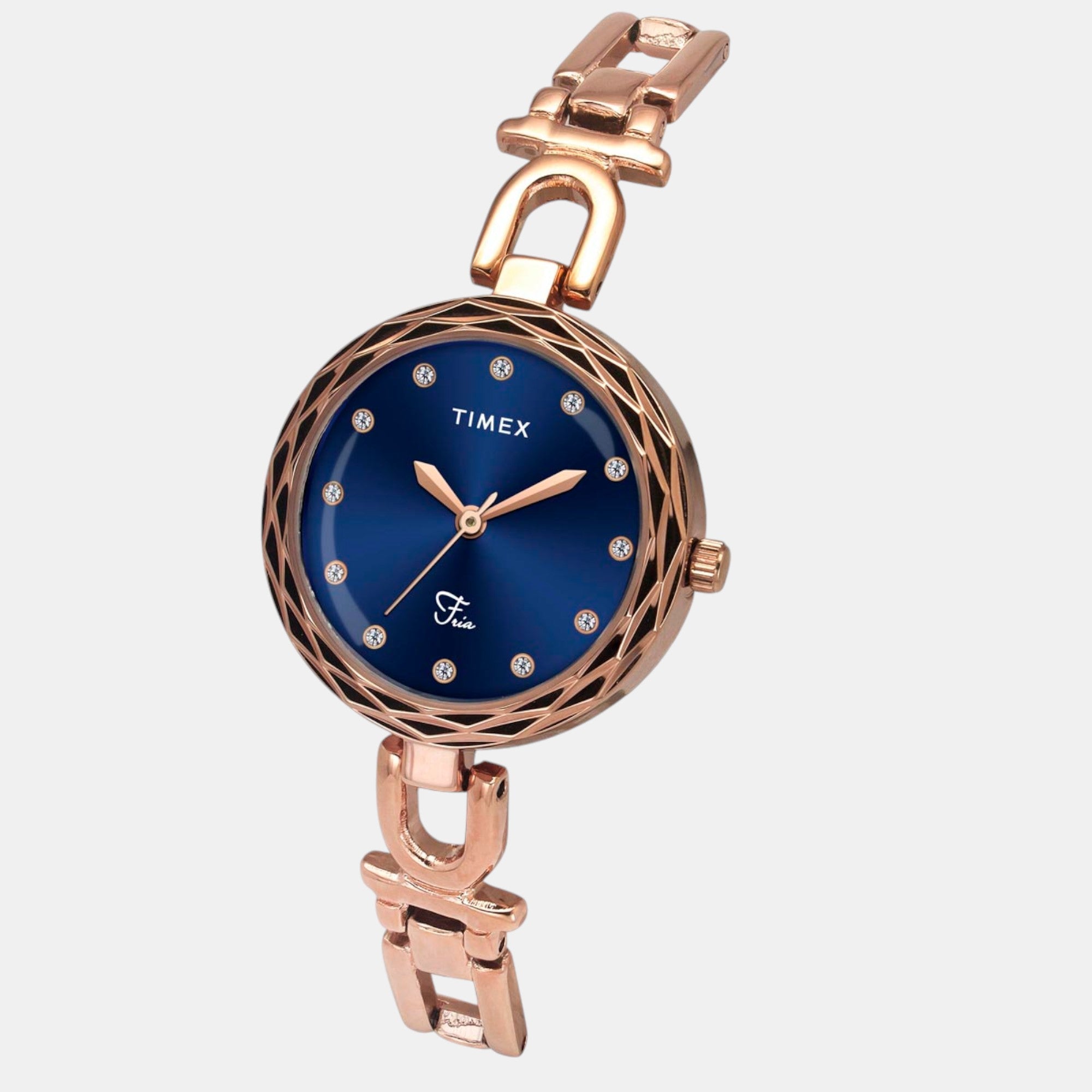 Timex Fria Women Quartz Blue Dial Analog Brass Watch TWEL19901 - view 2