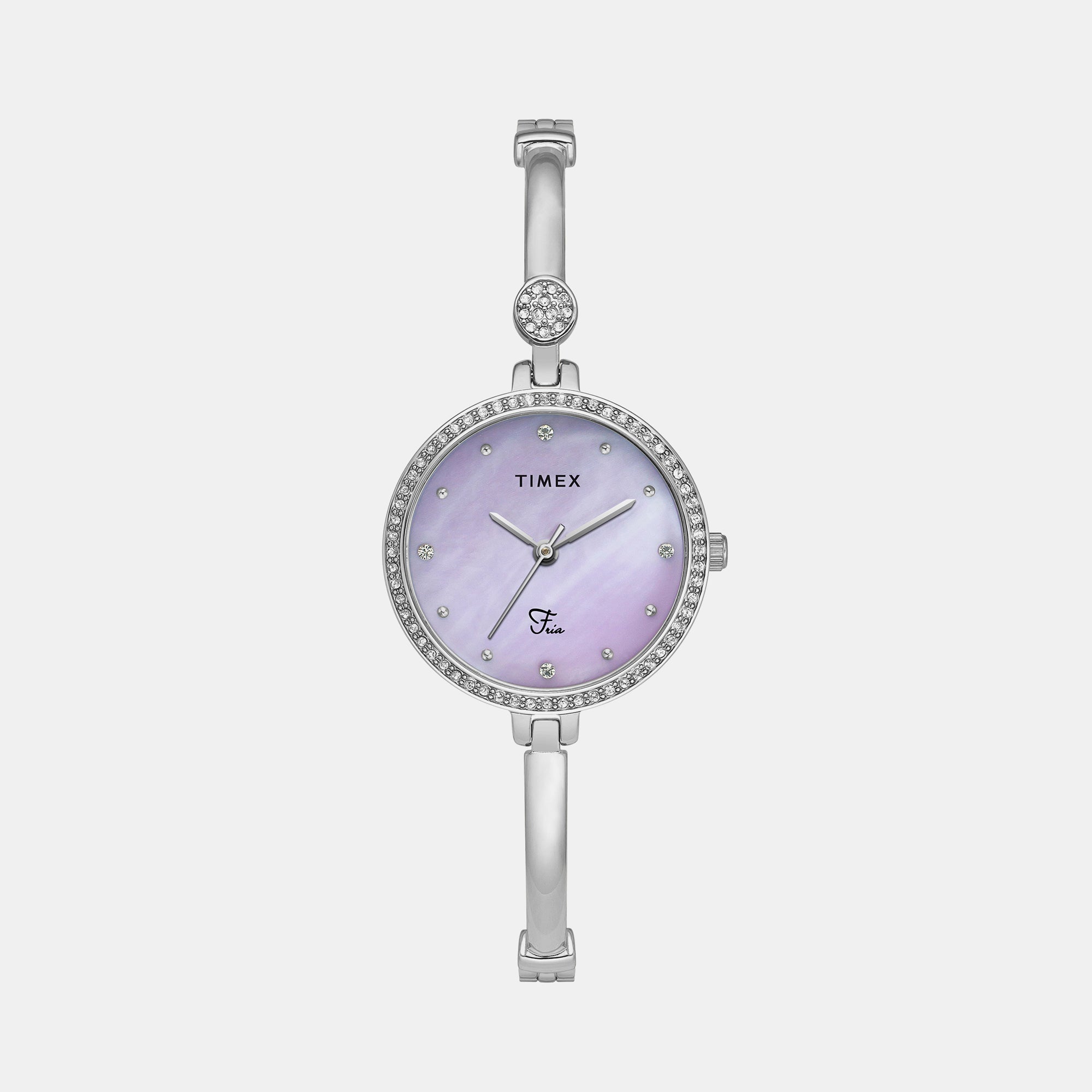 Timex Fria Women Quartz Mother Of Pearl Dial Analog Brass Watch TWEL18400