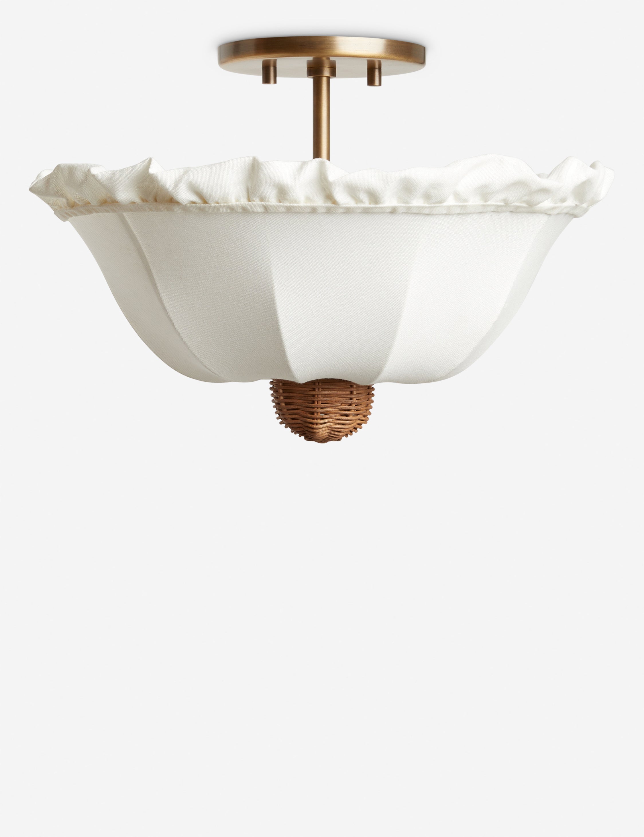 Lulu and Georgia Helmi Flush Mount Light by Sarah Sherman Samuel