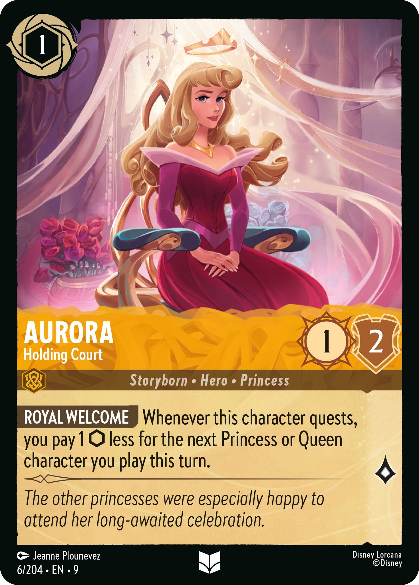 204 fabled non-foil – Lorcana Aurora - Holding Court - 6/204 [Fabled] [Non-Foil]