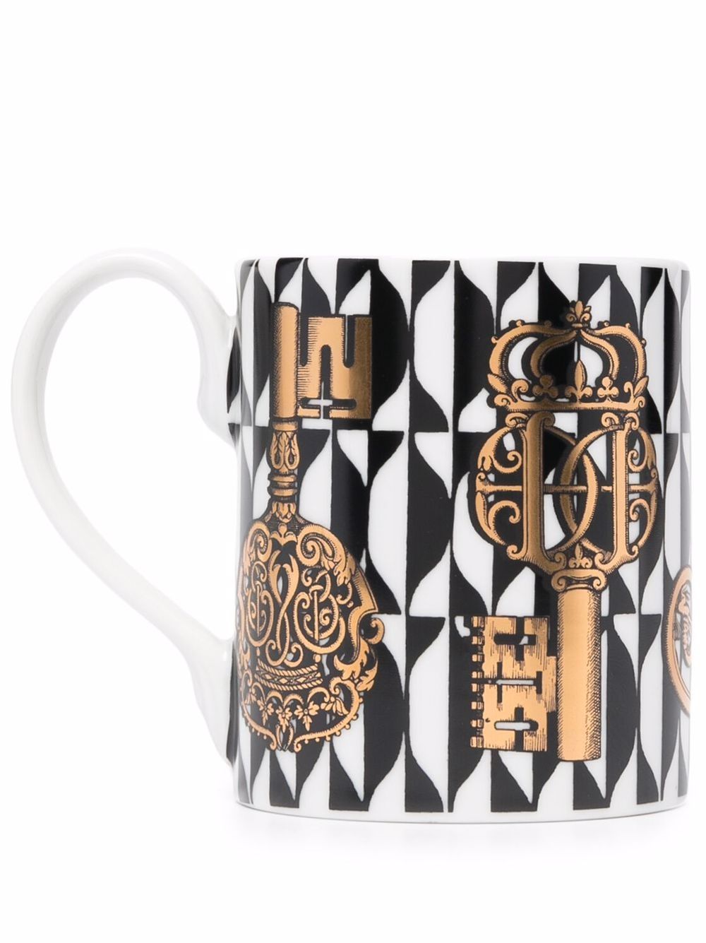 Fornasetti Mug Keys and Diamonds – Ceramic 100%