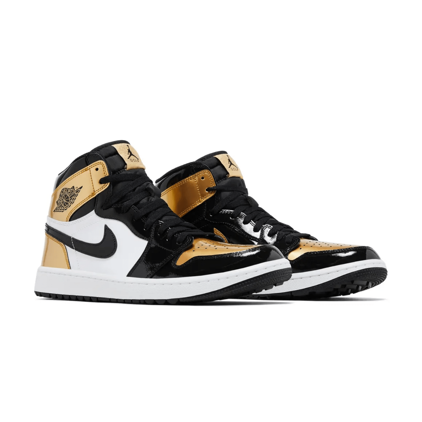 HYPE ELIXIR Jordan 1 Retro High Golf Patent Gold Toe - view 2