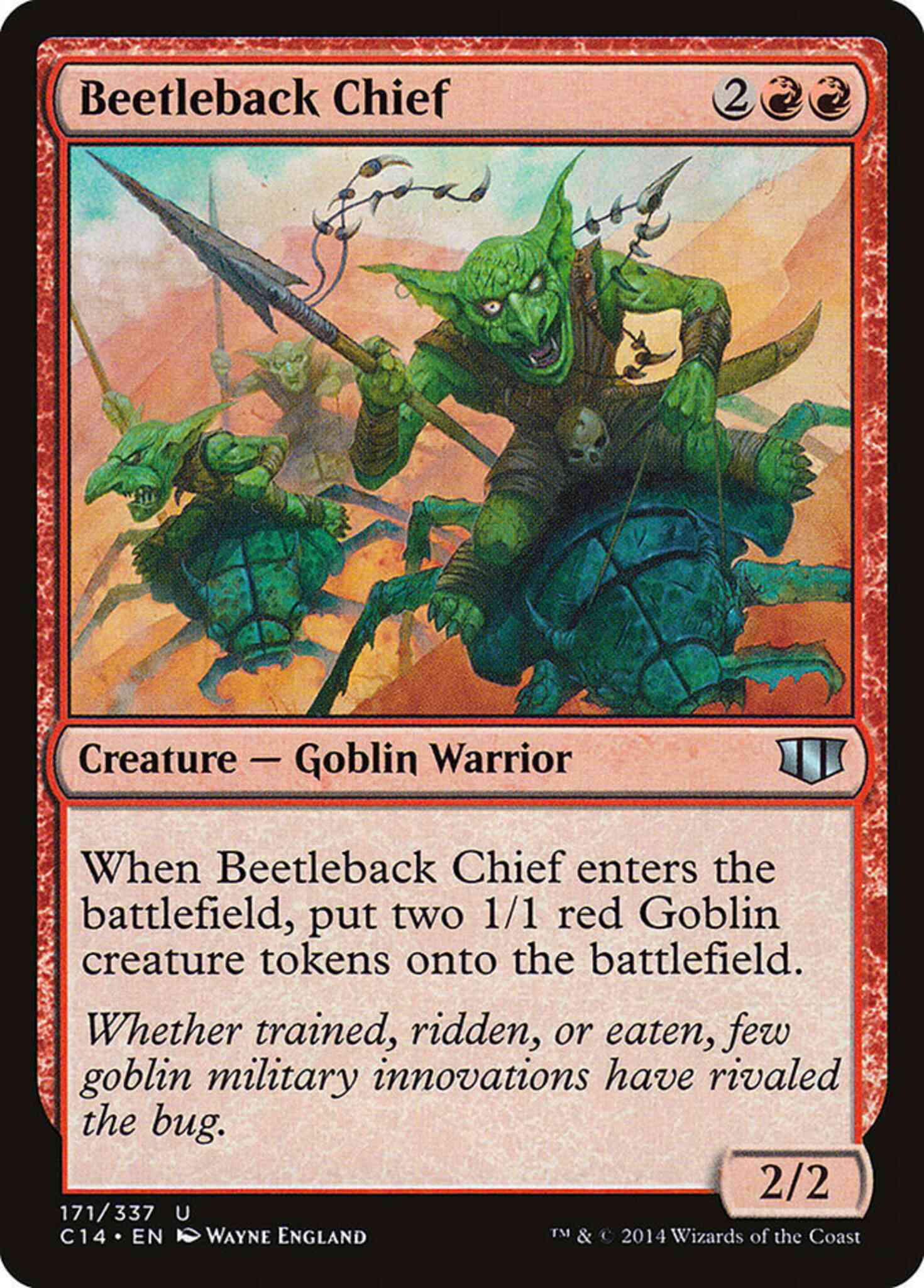 Beetleback chief 171 – Magic Beetleback Chief [171] [Commander 2014] [Non-Foil]